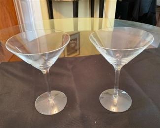 TIFFANY MARTINI GLASSES.  ONLY TWO.   