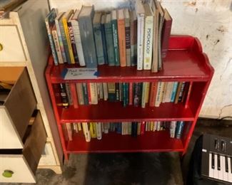 BOOKS AND BOOK CASE