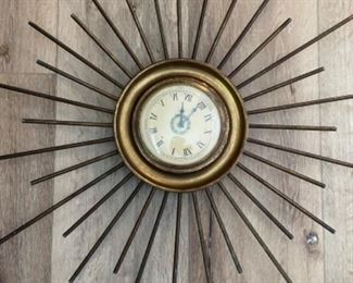 Sunburst wall clock 