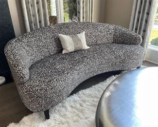 Elegant Curved sofa's, 2 available, 80"W x 32"D x 33"H,  was $1099 each, NOW $925 each