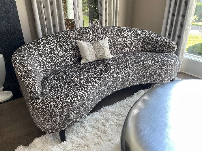 Elegant Curved sofa's, 2 available, 80"W x 32"D x 33"H, was $1099 each, NOW $925 each