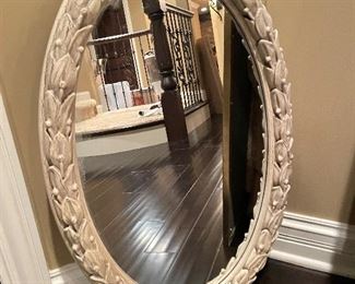 Oval detailed mirror, 32" x 20",  was $65, NOW $45