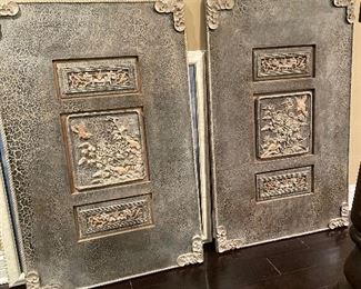 Set of 2  crackled wall decor, 47" x 30",  was $175, NOW $99
