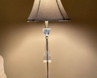 Tall glass lamp, 36"H,  was $58, NOW $38