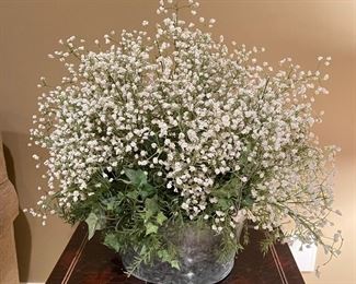 Baby's breath arrangement,  21"W x 21"H,  was $18, NOW $12