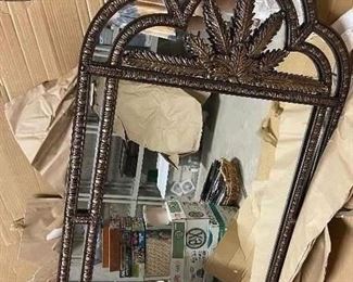 Matching mirror to deminlune accent table - Beautiful, heavy decorative mirror, 66"H x 41.5"W,  was $88, NOW $58