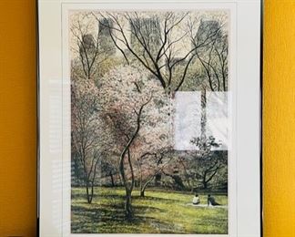 Harold Altman “Central Park” lithograph
