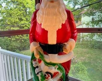 1960’s 4’ Blow Mold Santa