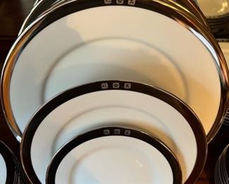 Ralph Lauren Home Collection ‘Academy’ Platinum 32 piece china set