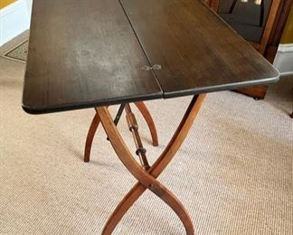 c.a. 1900 folding campaign table