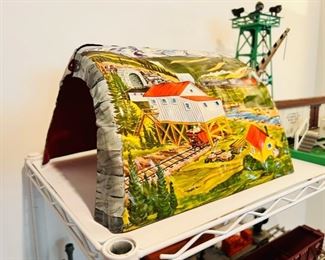 Vintage Marx tin litho O gauge train tunnel