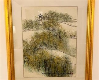 Original Minneapolis theme artwork by Professor Zhao Qiu.  Includes a book of selected paintings by the artist