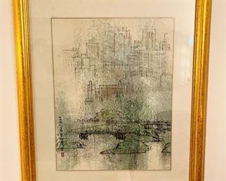 Original Minneapolis theme artwork by Professor Zhao Qiu.  Includes a book of selected paintings by the artist