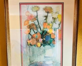 Bernard Cathelin Floral (Dahlia) print