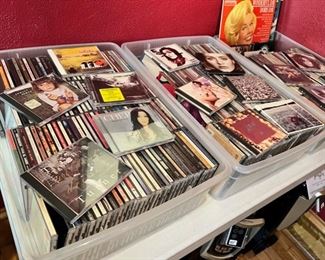 Extensive CD collection that includes artists like Prince, George Michael, Elton John, Julian Lennon, Tina Turner, Cher, R.E.M., U2 and so many more!