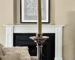 (2) Silver Tone Buffet Lamps