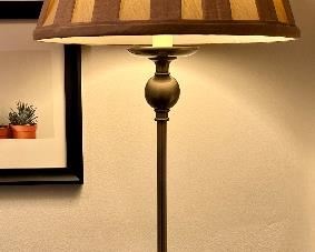 Brushed Chrome Buffet Lamp