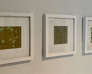 (3) Framed Abstract Art Prints