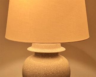 (2) Crackle Glass Table Lamps