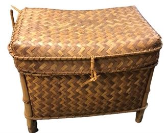 Vintage Bamboo Chest