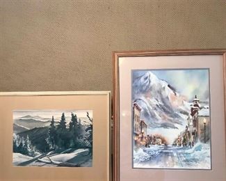 Judy Harmon and Frank Soltesz Colorado Landscape Watercolors
