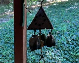 Metal Outside Decor and Wind Chimes