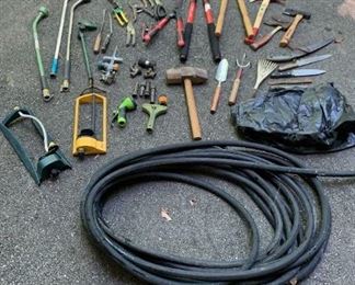 Outdoor Miscellaneous Hose, Water Sprinklers, and Garden Tools