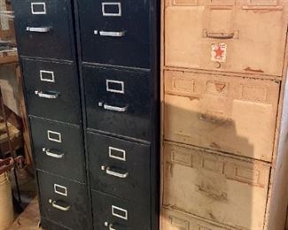Two Hon and A Third Metal File Cabinet