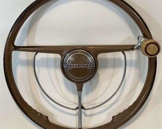 Vintage Chevrolet Steering Wheel with Steering Wheel Knob