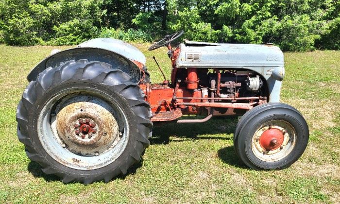 1 of 8 - 1946 Ford 8N Tractor with 4 Cylinder Engine (converted to 12 volt) in running condition. Current owner has owned since 1976