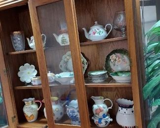 Small China Cabinet   2 piece  great display piece