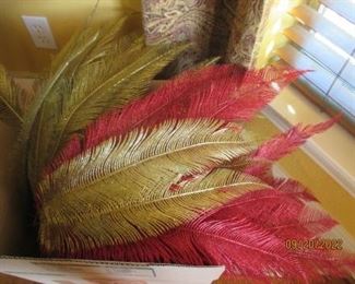Holiday decor - feathers