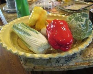 Ceramic vegetables