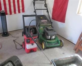 Mower and Power Washer