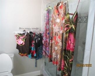 Swim Suits and Leisure dresses. 3rd dress pictured not available.
