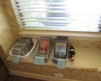 CD's. DVD's, Karoke CD's