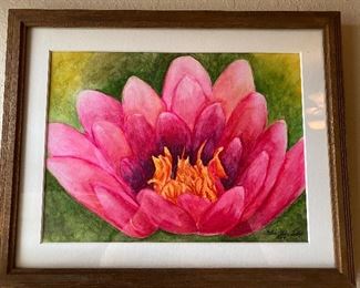 Framed Lotus Flower