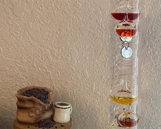 Galileo Temperature Gauge, Yankee Candle, Candle Stand