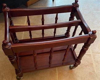 Wooden Magazine Rack