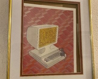 Framed Hand Sketched Art