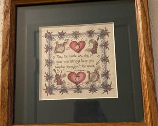 Framed Print on Music