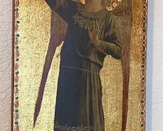 Framed Angel on Gold Leaf