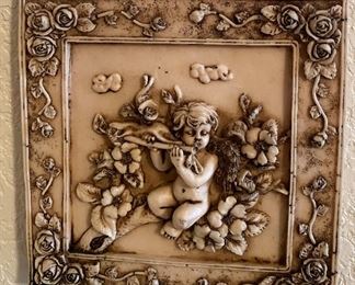 Cherub Wall Plaque