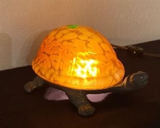 Amber Tiffany Style Turtle Nightlight