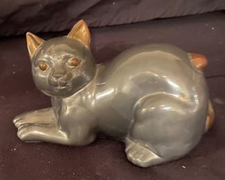 Pewter Kitt Kat Decor'