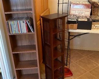 Assorted CD's/DVD's Racks