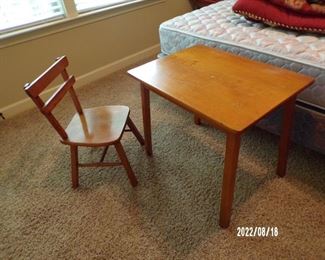 childs table & 1 chair