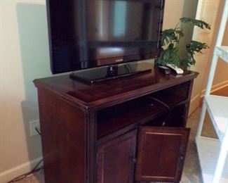tv and cabinet