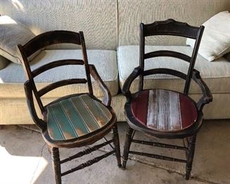 Upcycled vintage chairs