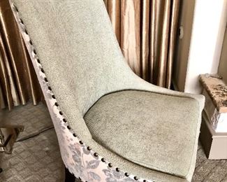 Pattern on back and sides of chairs